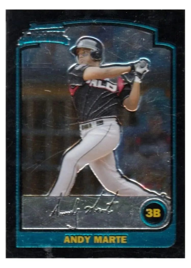 2003 Bowman Chrome Draft Picks Andy Marte #BDP146 card