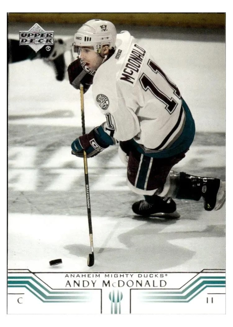 2001 Upper Deck Andy McDonald #4 card