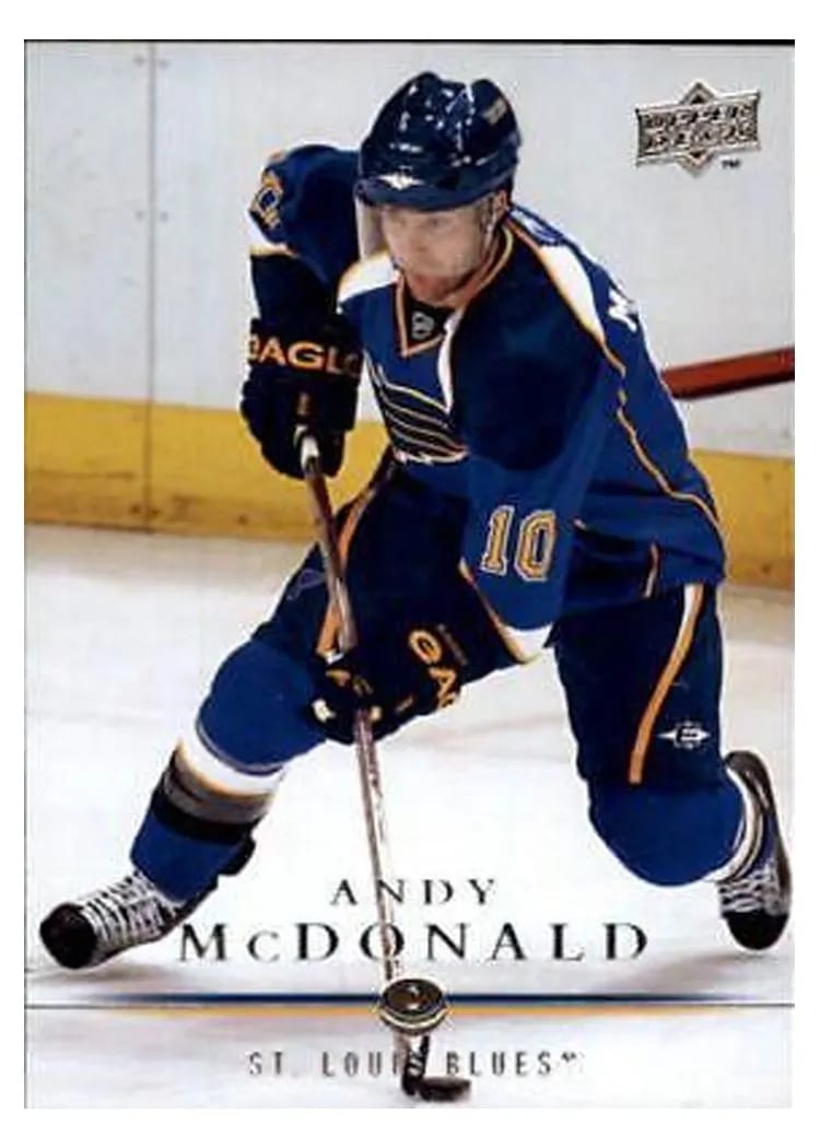 2008 Upper Deck Andy McDonald #33 card