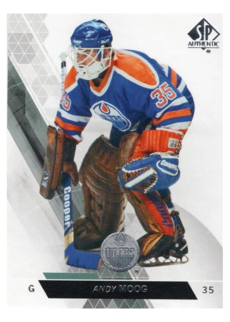 2013 SP Authentic Andy Moog #55 card