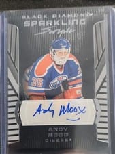 2025-26 Upper Deck Black Diamond Sparkling Scripts Andy Moog #SS-AM card