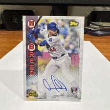 2024 Topps Archives 1999 Topps Baseball New Breed Autographs Andy Pages #99NBA-AP