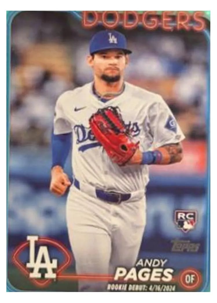 2024 Topps Update Base Set Andy Pages #US108 card