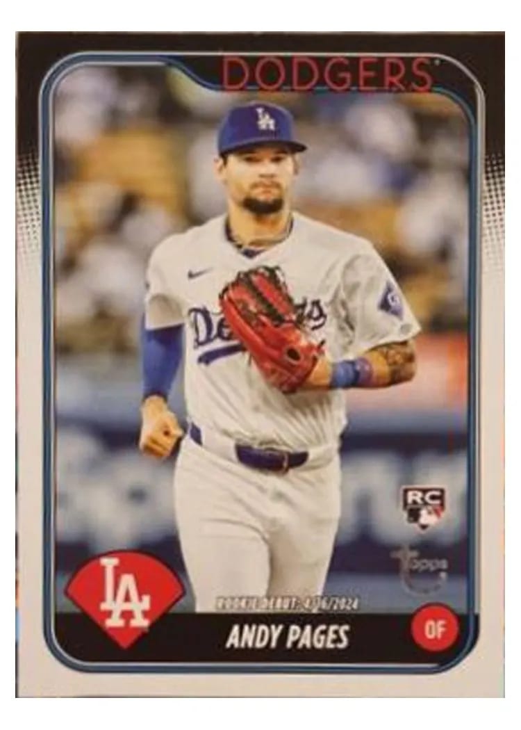2024 Topps Update Base Set Andy Pages #US108 card