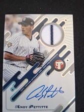 2025 Topps Pristine Pristine Pieces Autograph Relics Andy Pettitte #PPAR-AP card