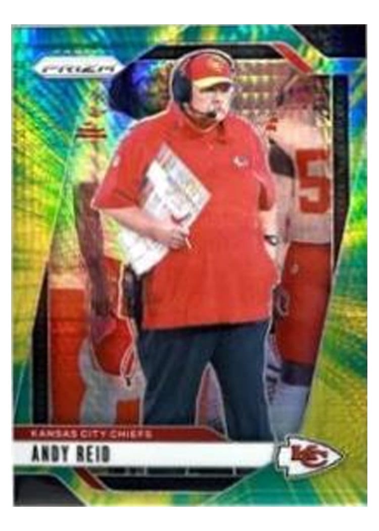 2024 Panini Prizm Base Set Andy Reid Hyper #145 card