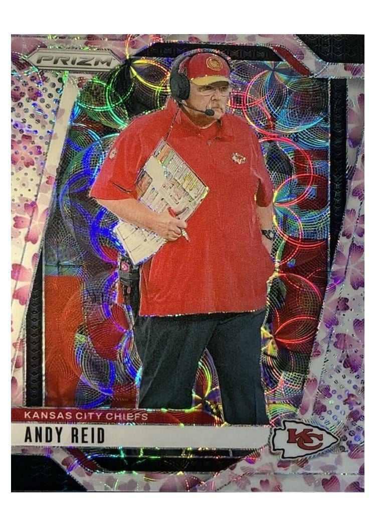 2024 Panini Prizm Base Set Andy Reid Choice Cherry Blossom #145 card