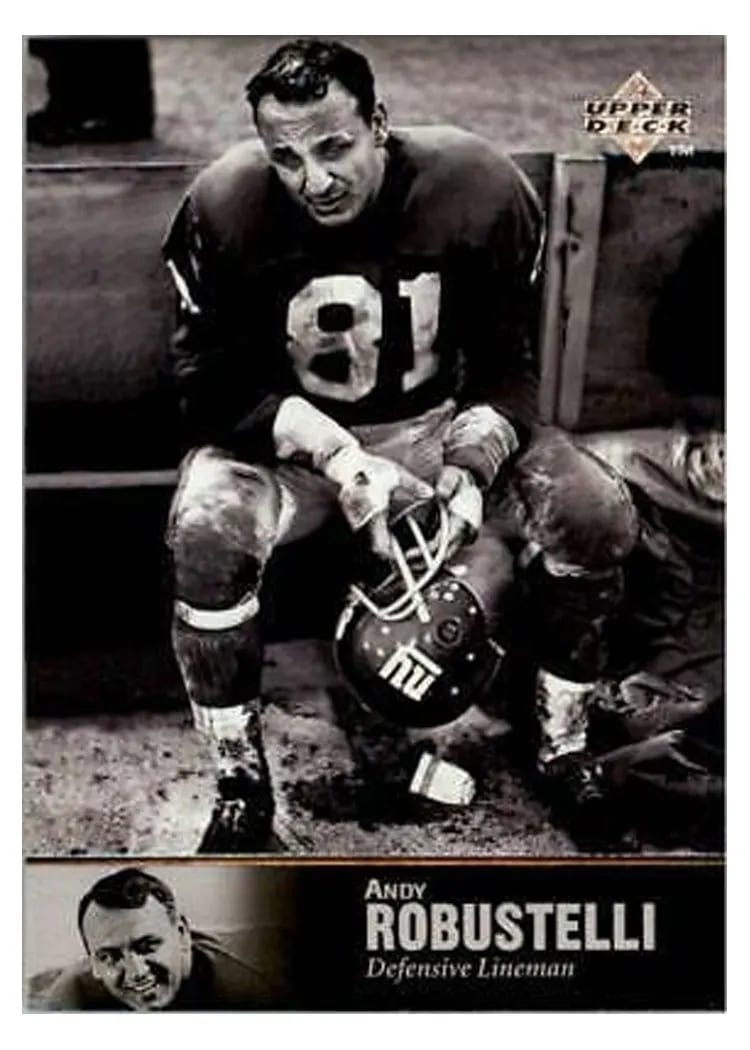 1997 Upper Deck Legends Andy Robustelli #60 card