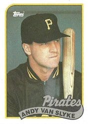 1989 Topps Base Set Andy Van Slyke #350 card
