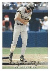 1993 Upper Deck Base Set Andy Van Slyke #124 card