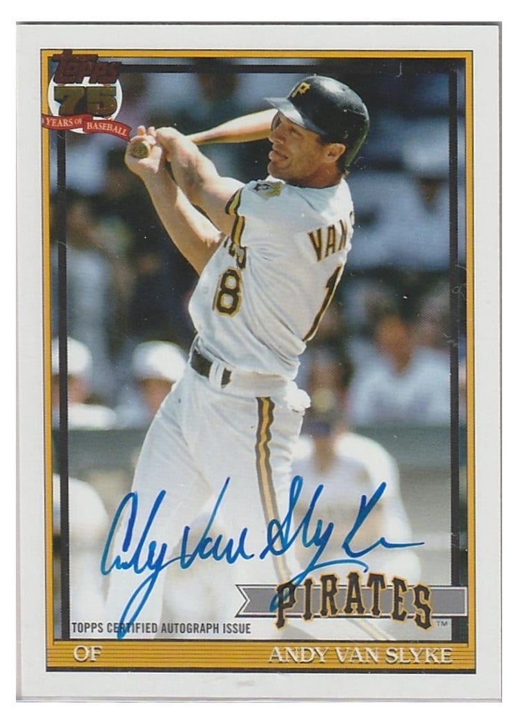 2026 Topps 1991 Topps Autographs Andy Van Slyke #91A-AVS card