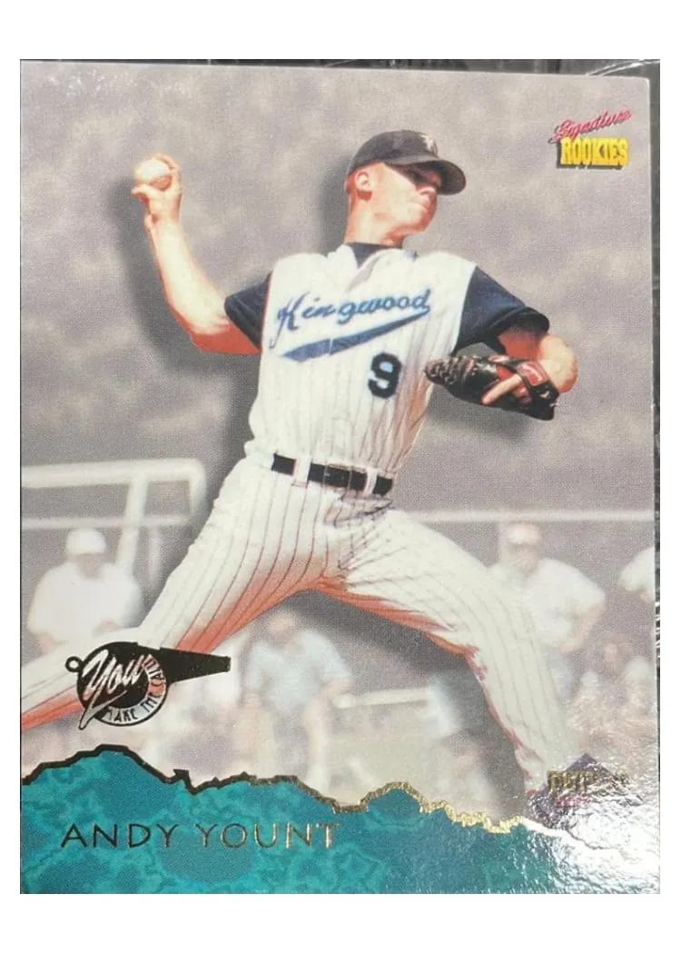 1995 Signature Rookies Tetrad Autographs Andy Yount #31 card