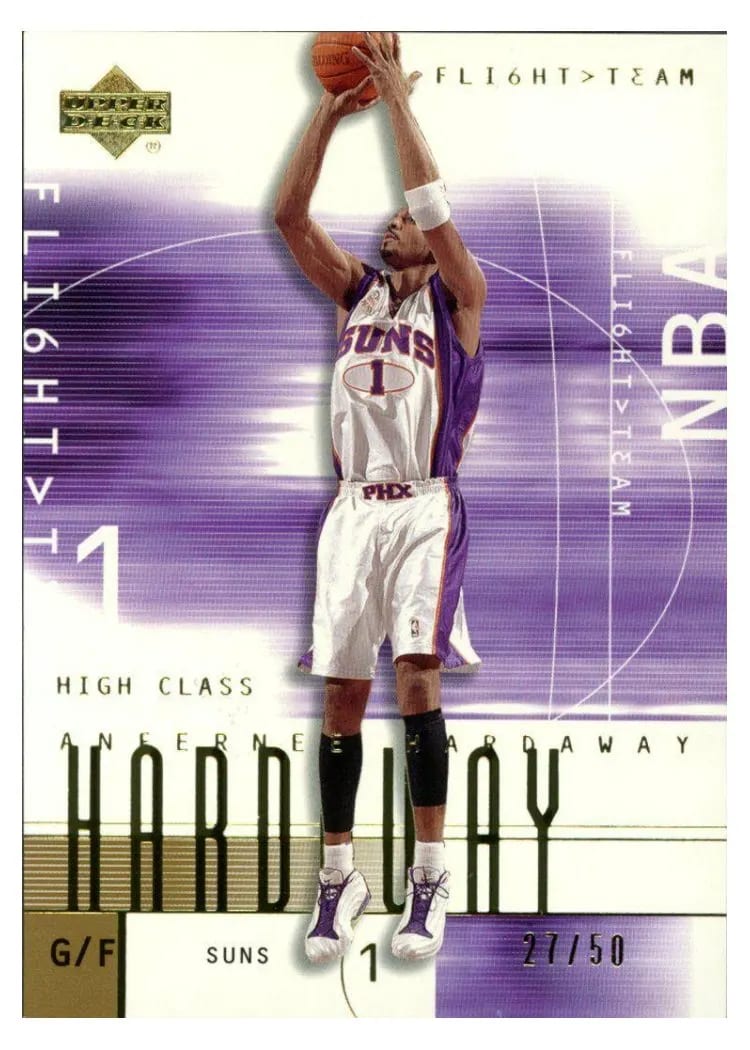 2001 Upper Deck Flight Team Anfernee Hardaway #19 card