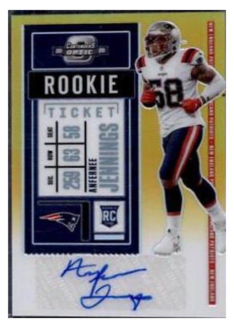 2020 Panini Contenders Optic Base Set Anfernee Jennings #178 card