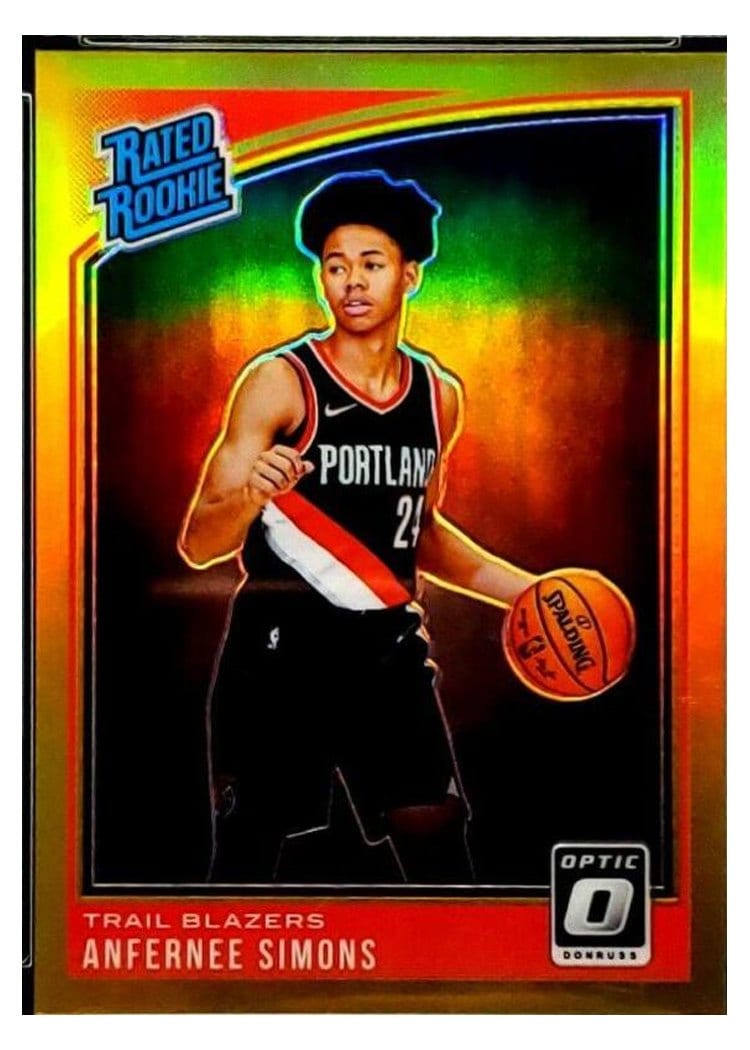 2018-19 Donruss Optic Base Set Anfernee Simons #186 card