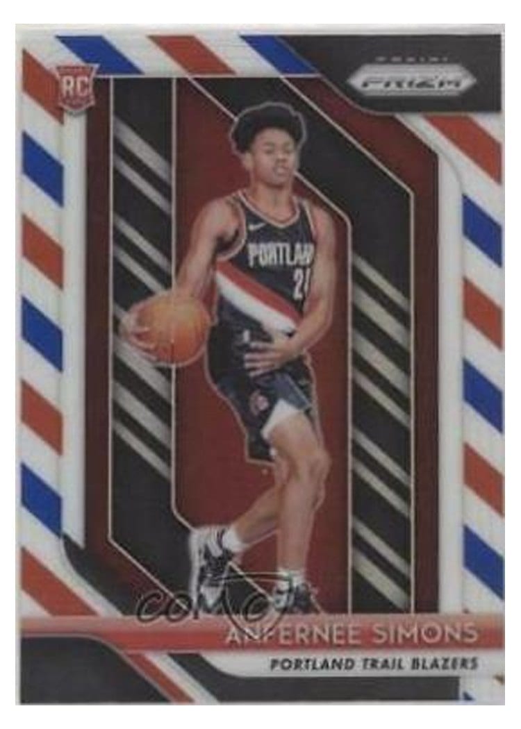 2018-19 Panini Prizm Base Set Anfernee Simons #61 card