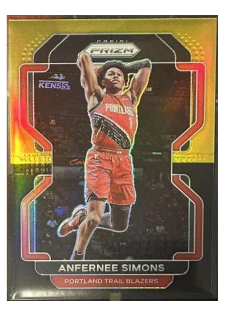 2021-22 Panini Prizm Base Set Anfernee Simons #168 card