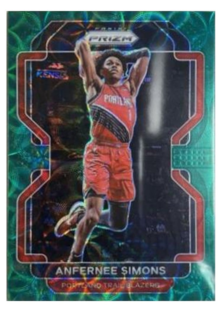 2021-22 Panini Prizm Base Set Anfernee Simons #168 card