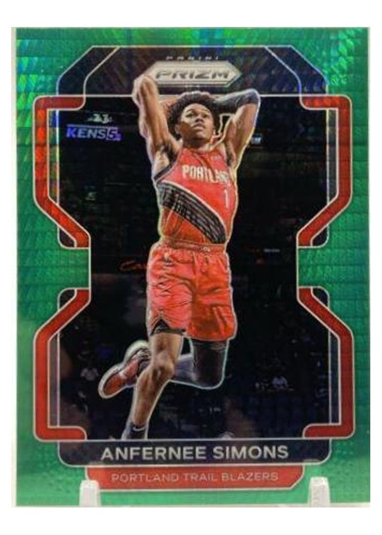 2021-22 Panini Prizm Base Set Anfernee Simons #168 card