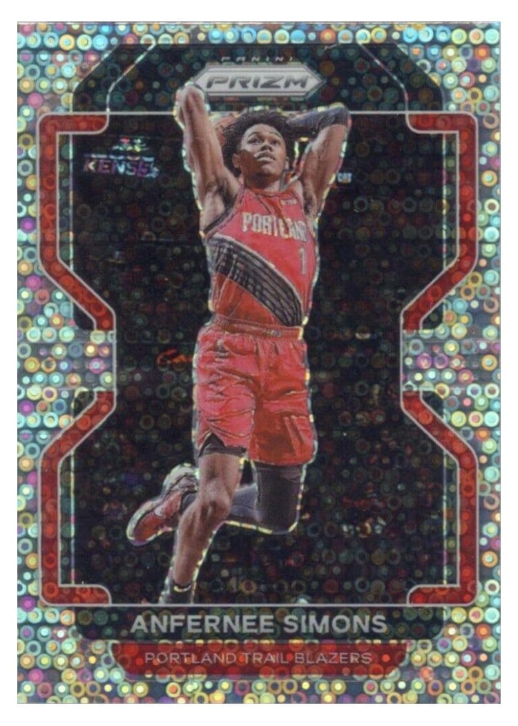 2021-22 Panini Prizm Base Set Anfernee Simons #168 card