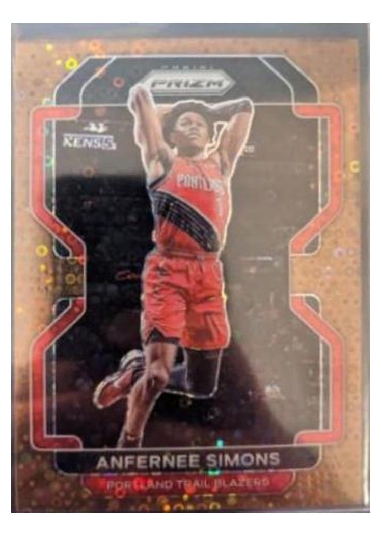 2021-22 Panini Prizm Base Set Anfernee Simons #168 card