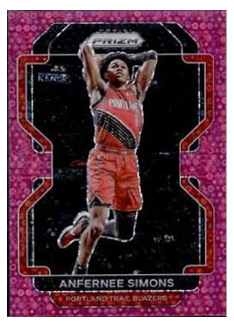 2021-22 Panini Prizm Base Set Anfernee Simons #168 card