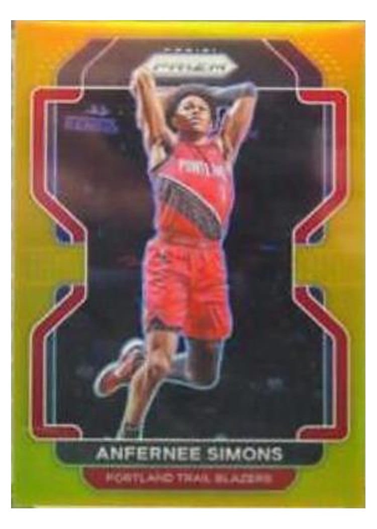 2021-22 Panini Prizm Base Set Anfernee Simons #168 card