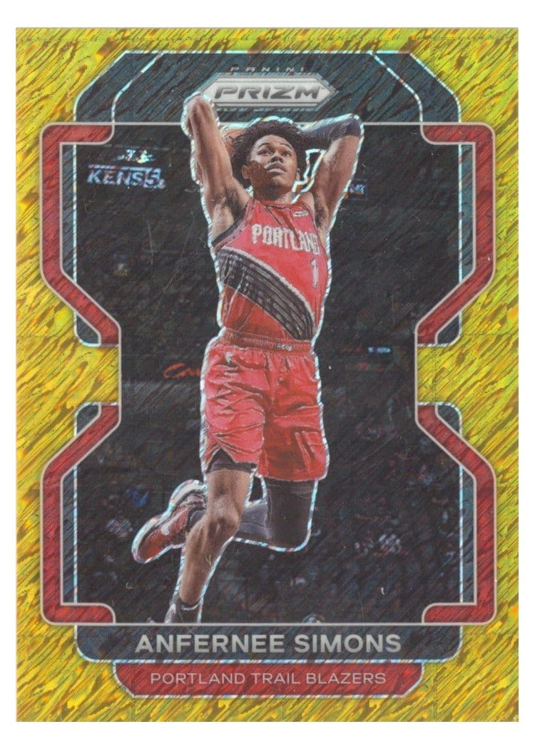 2021-22 Panini Prizm Base Set Anfernee Simons #168 card