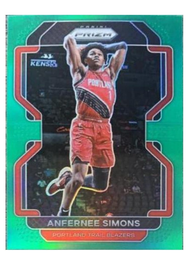 2021-22 Panini Prizm Base Set Anfernee Simons #168 card