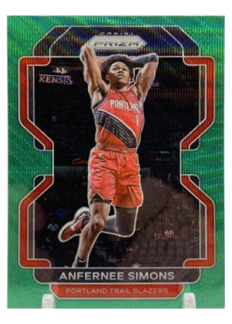 2021-22 Panini Prizm Base Set Anfernee Simons #168 card