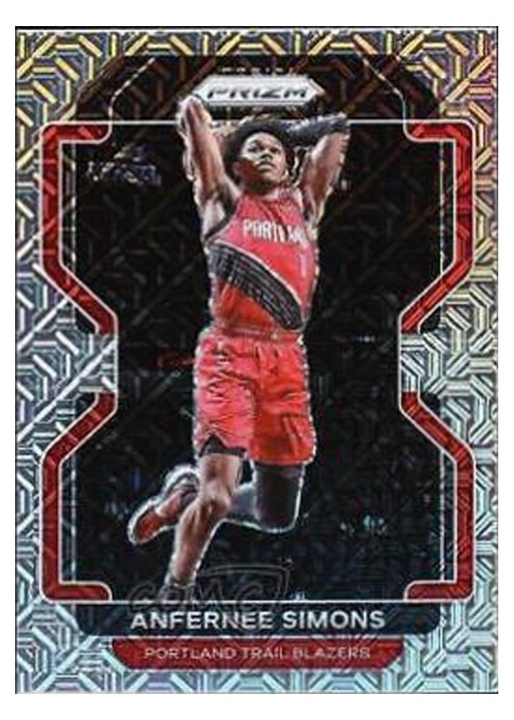 2021-22 Panini Prizm Base Set Anfernee Simons #168 card