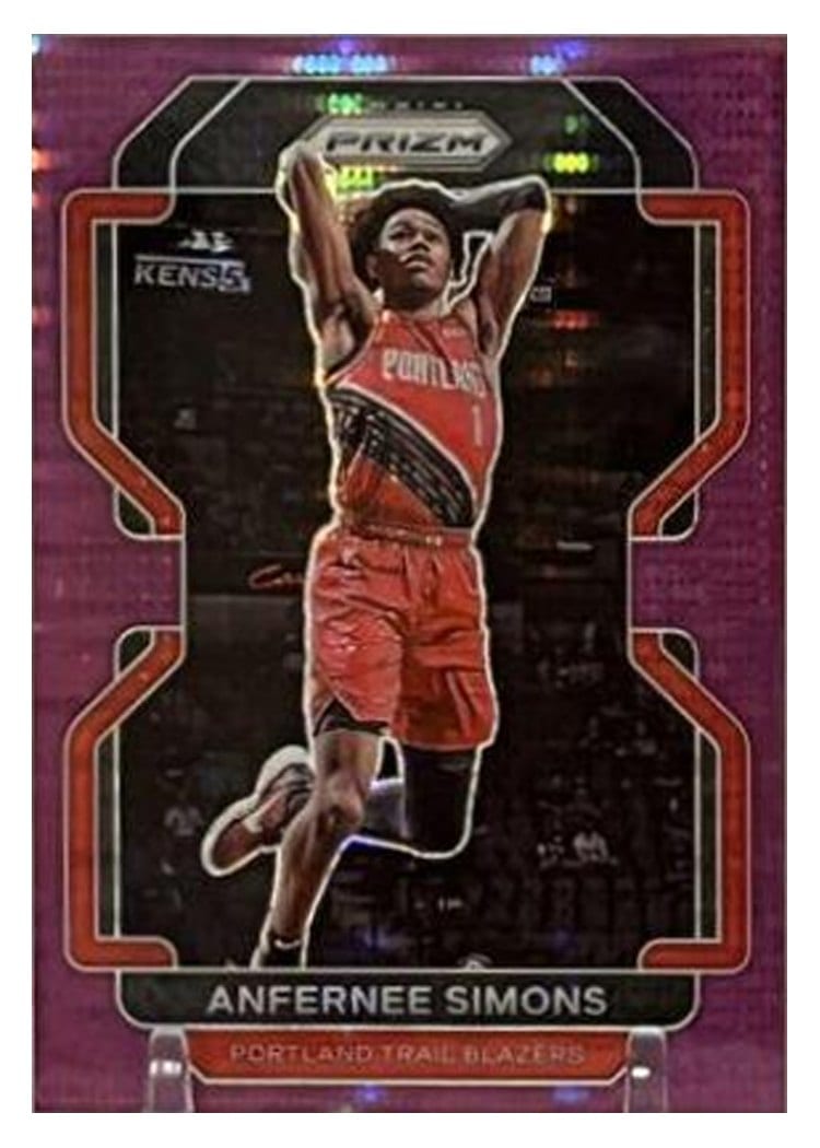 2021-22 Panini Prizm Base Set Anfernee Simons #168 card