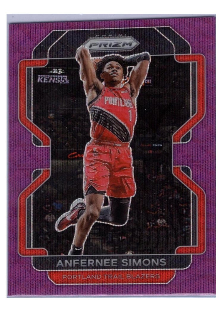 2021-22 Panini Prizm Base Set Anfernee Simons #168 card