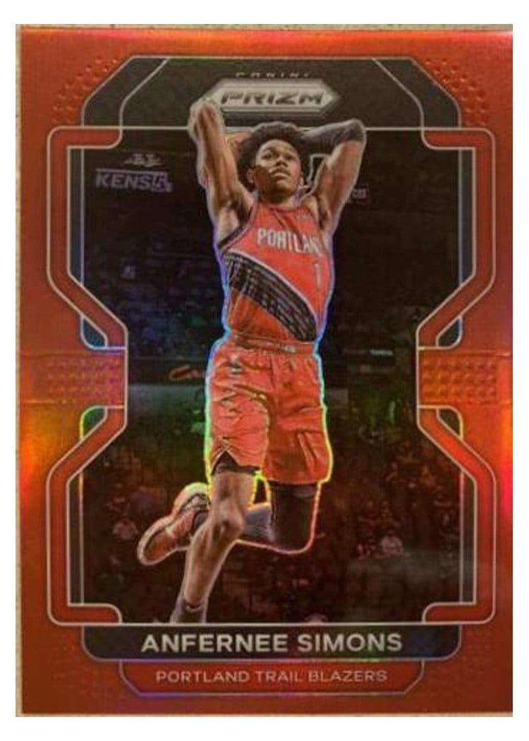 2021-22 Panini Prizm Base Set Anfernee Simons #168 card