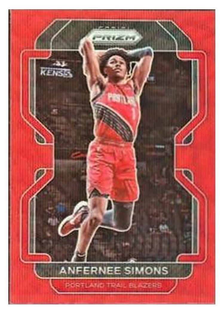 2021-22 Panini Prizm Base Set Anfernee Simons #168 card