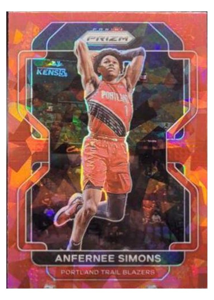 2021-22 Panini Prizm Base Set Anfernee Simons #168 card