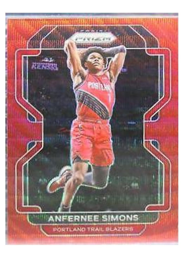 2021-22 Panini Prizm Base Set Anfernee Simons #168 card