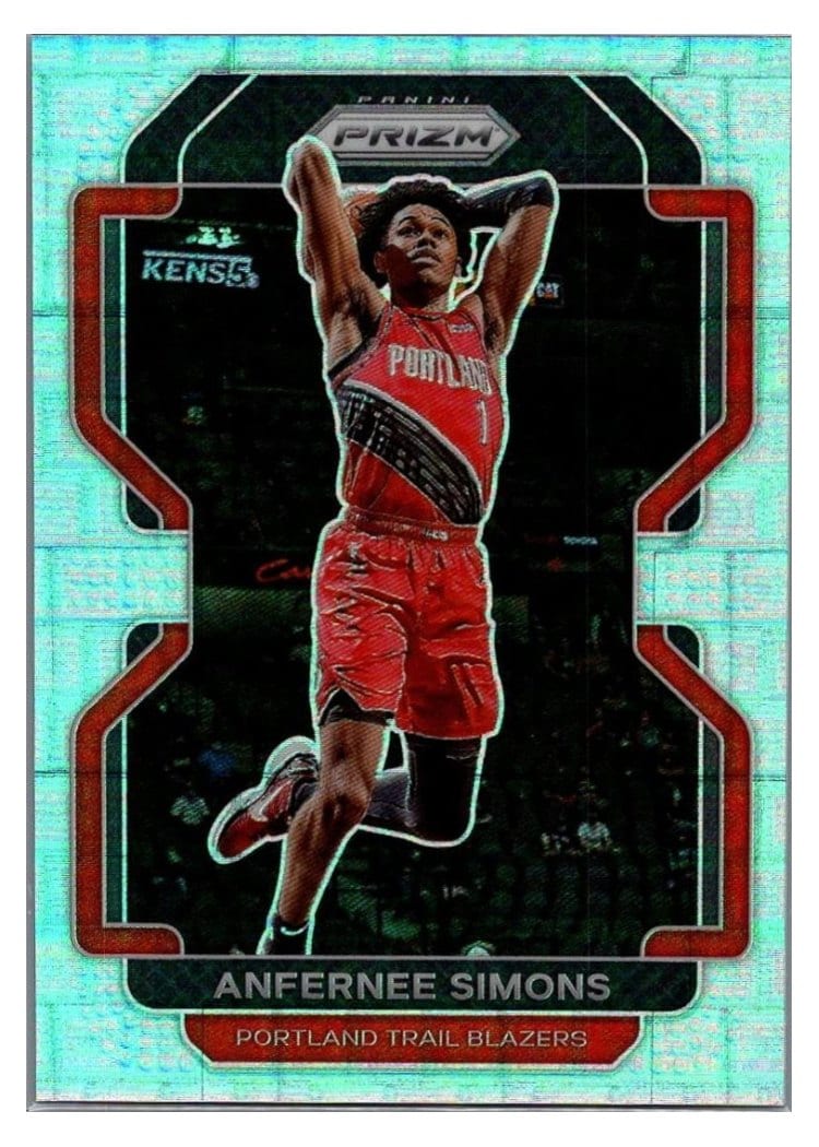 2021-22 Panini Prizm Base Set Anfernee Simons #168 card