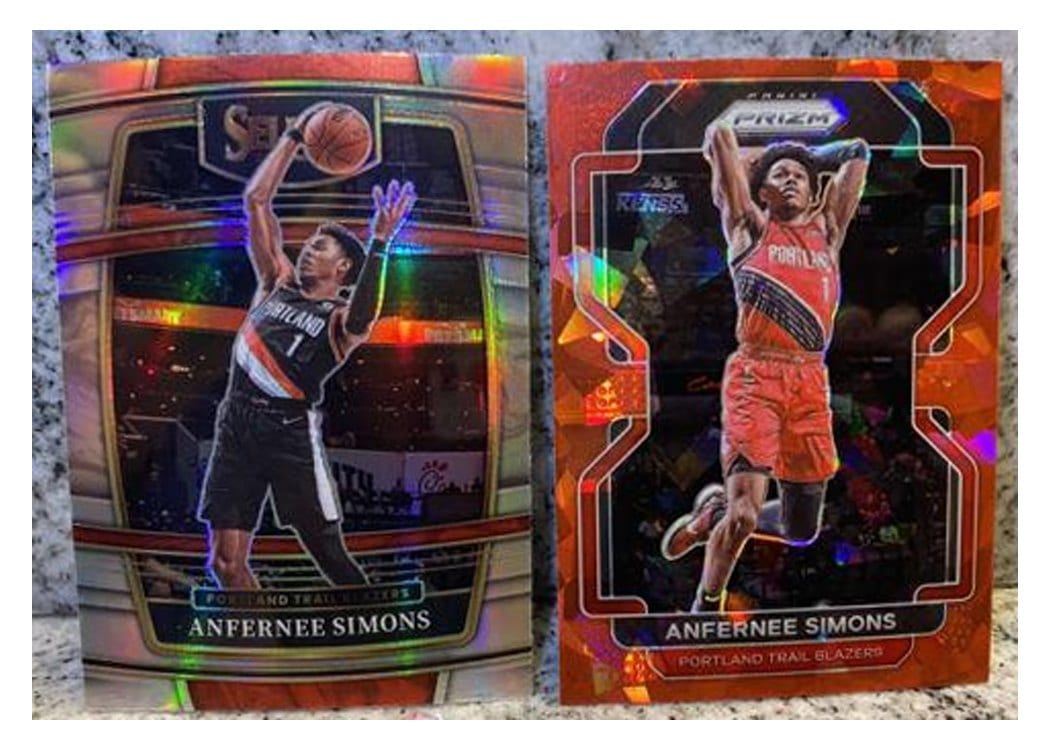 2021-22 Panini Select Base Set Anfernee Simons #29 card