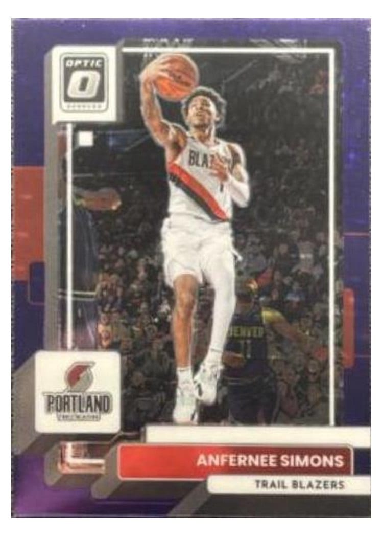 2022-23 Donruss Optic Base Set Anfernee Simons #52 card