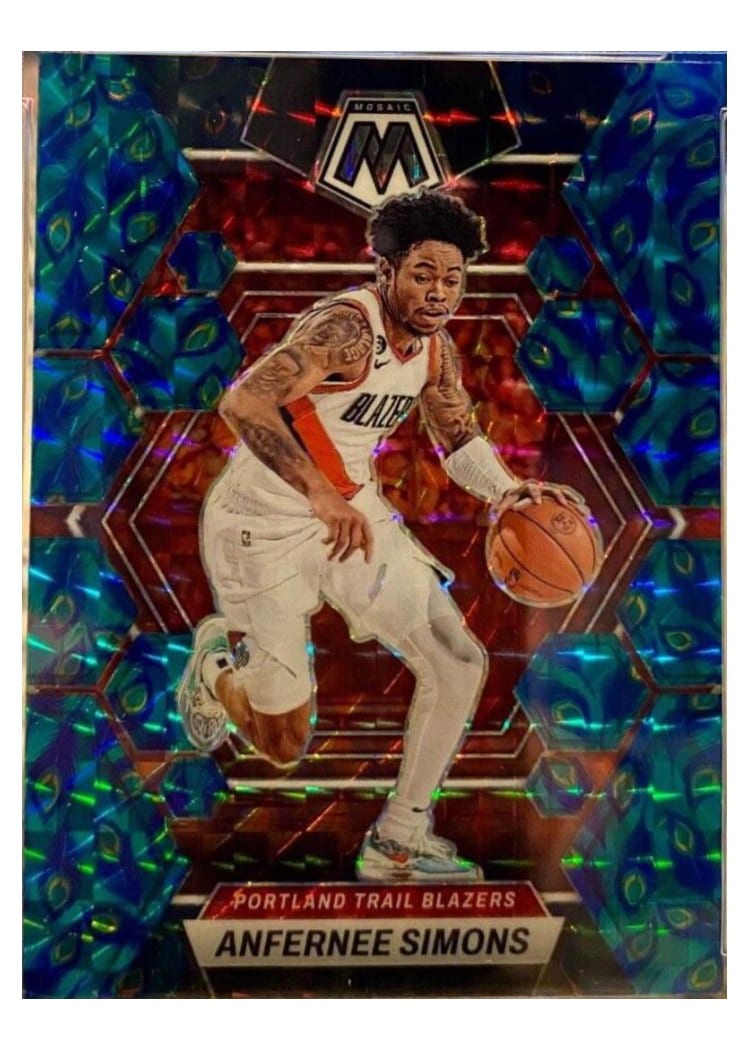 2022-23 Panini Mosaic Base Set Anfernee Simons #11 card