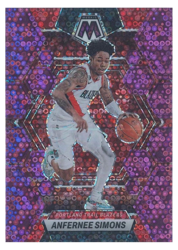 2022-23 Panini Mosaic Base Set Anfernee Simons #11 card