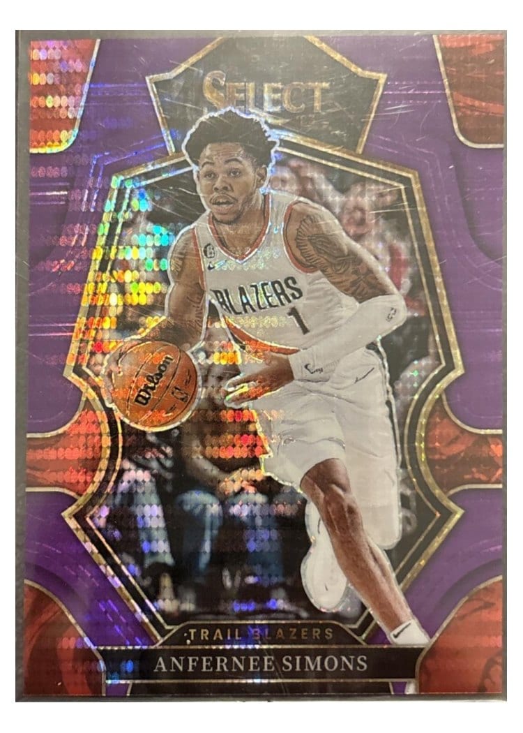2022-23 Panini Select Base Set Anfernee Simons #142 card