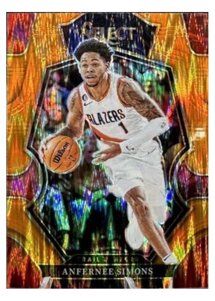 2022-23 Panini Select Base Set Anfernee Simons #142 card