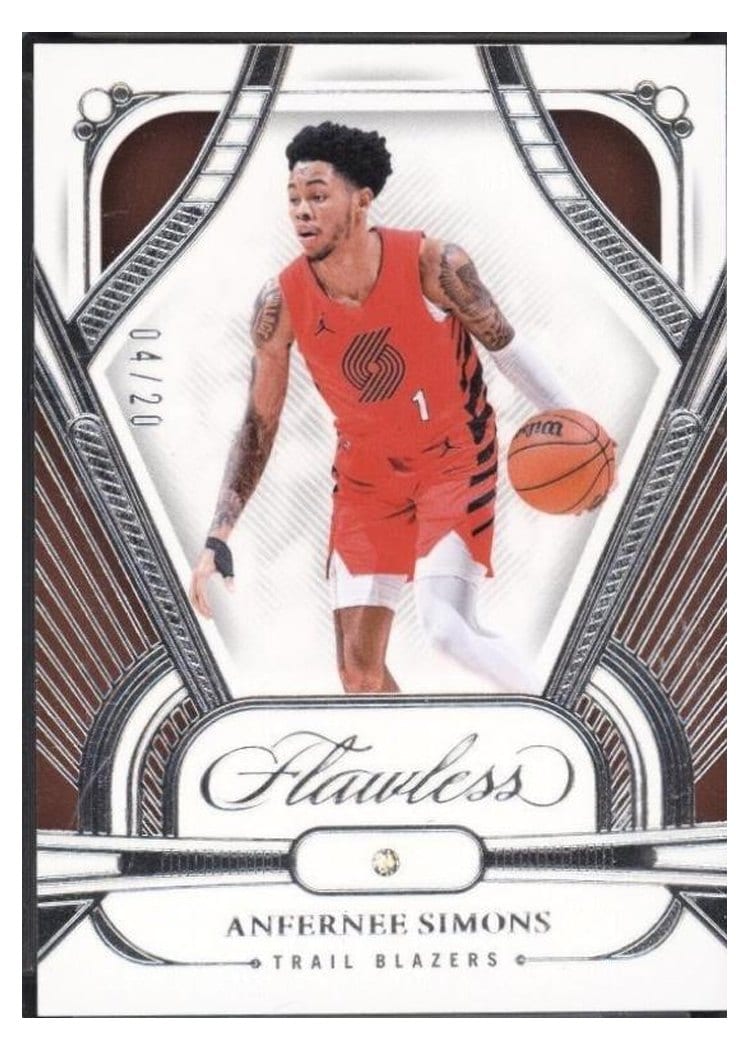 2023-24 Panini Flawless Base Set Anfernee Simons #75 card