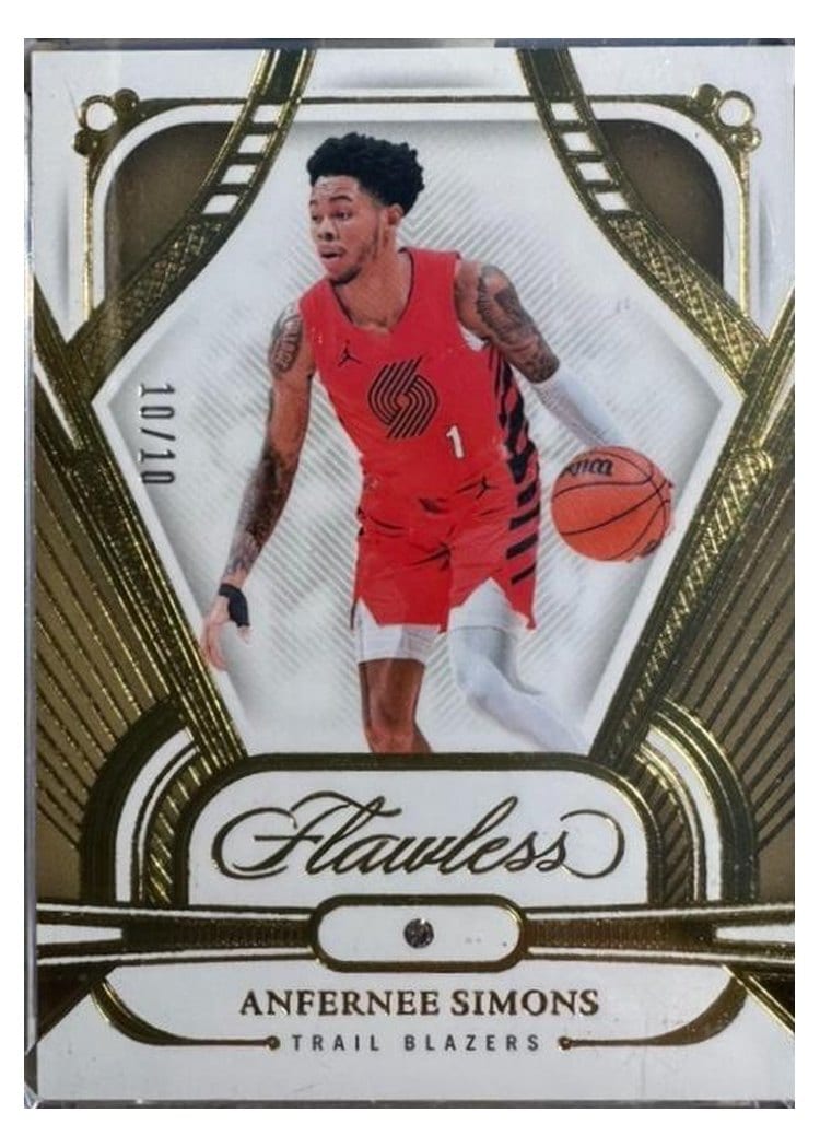 2023-24 Panini Flawless Base Set Anfernee Simons #75 card