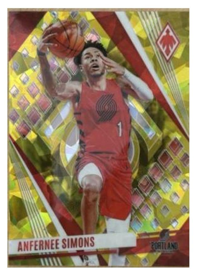 2023-24 Panini Phoenix Base Set Anfernee Simons Yellow Ice #177 card