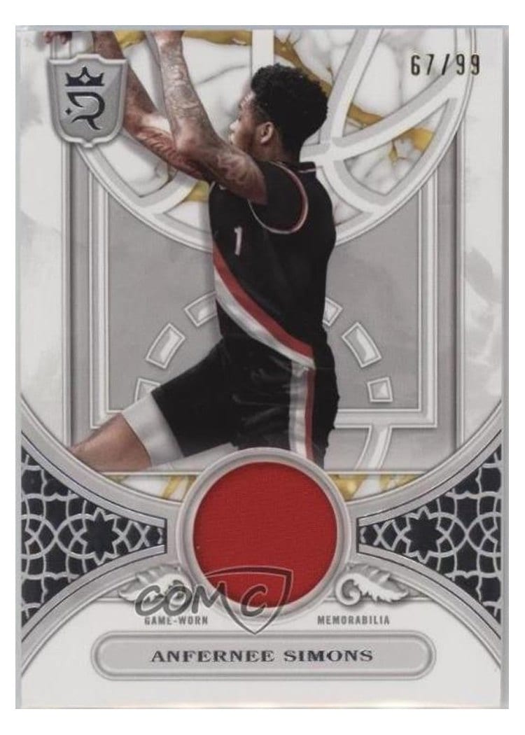 2023-24 Topps Royalty Round Ball Relics Anfernee Simons #RBR-AS card