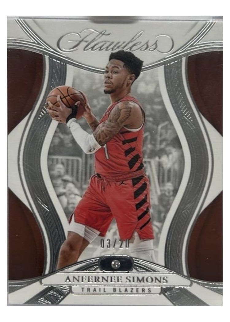 2024-25 Panini Flawless Base Gems Anfernee Simons #35 card