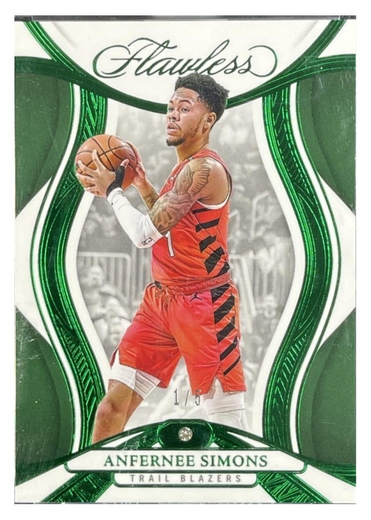 2024-25 Panini Flawless Base Gems Anfernee Simons #35 card
